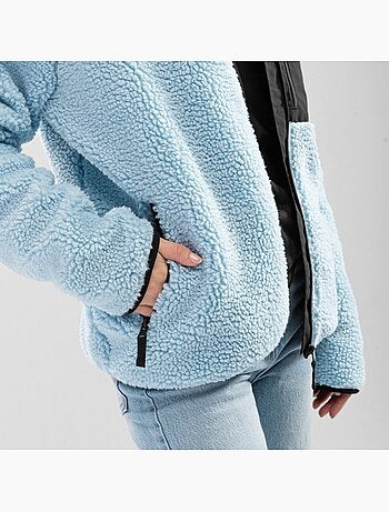 Veste sherpa femme lifestyle femme azure-w