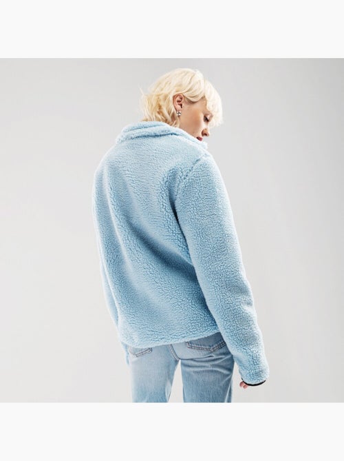 Veste sherpa femme lifestyle femme azure-w - Kiabi Veste sherpa femme lifestyle femme azure-w - Kiabi