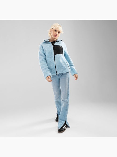 Veste sherpa femme lifestyle femme azure-w - Kiabi Veste sherpa femme lifestyle femme azure-w - Kiabi