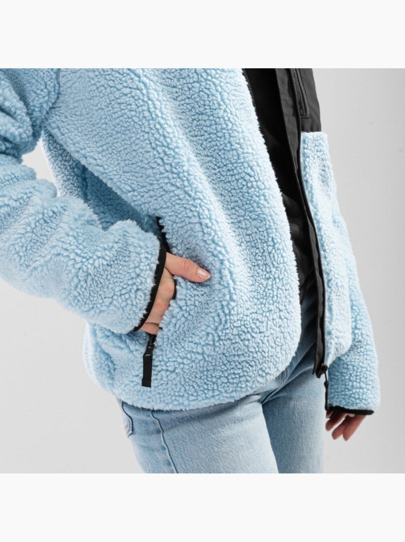 Veste sherpa femme lifestyle femme azure-w Bleu - Kiabi