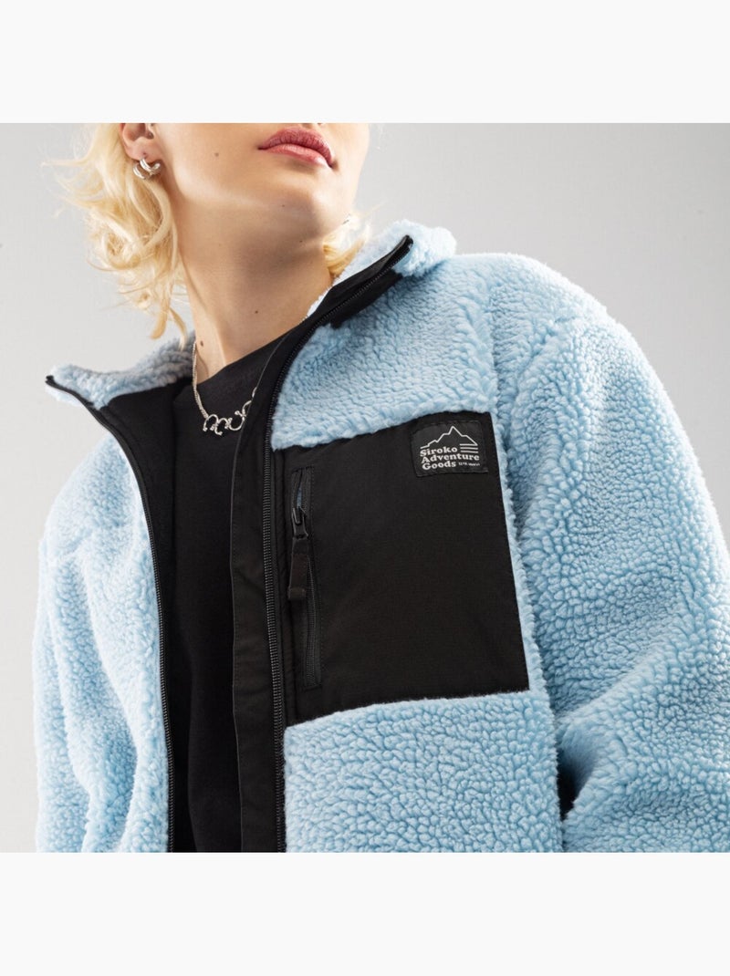 Veste sherpa femme lifestyle femme azure-w Bleu - Kiabi