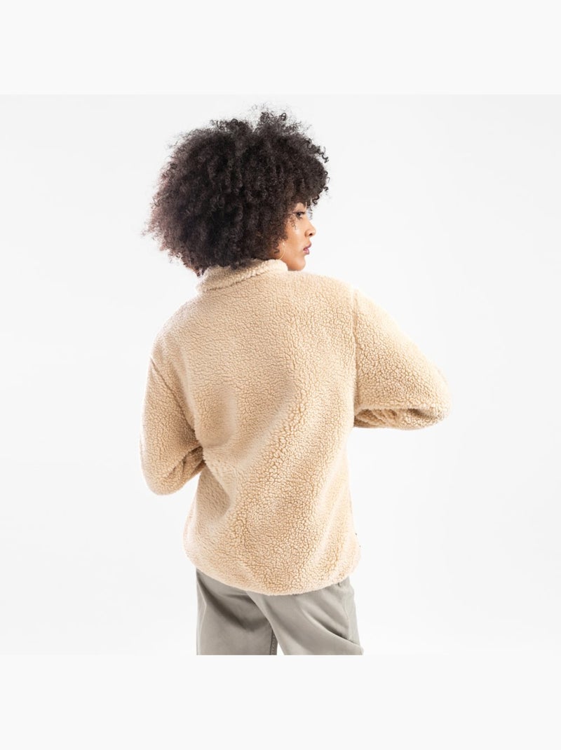 Veste sherpa femme lifestyle femme walnut-w Beige - Kiabi
