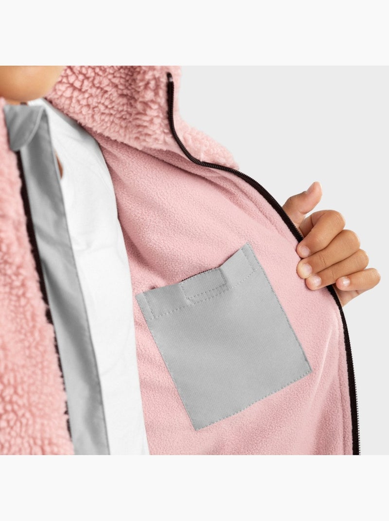 Veste sherpa fille lifestyle enfants fairy-g Rose - Kiabi