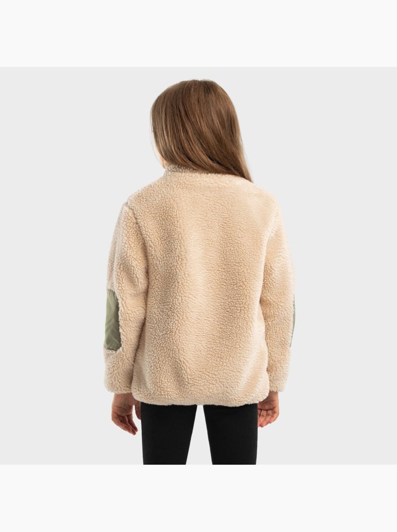 Veste sherpa fille lifestyle enfants spirit-g Beige - Kiabi