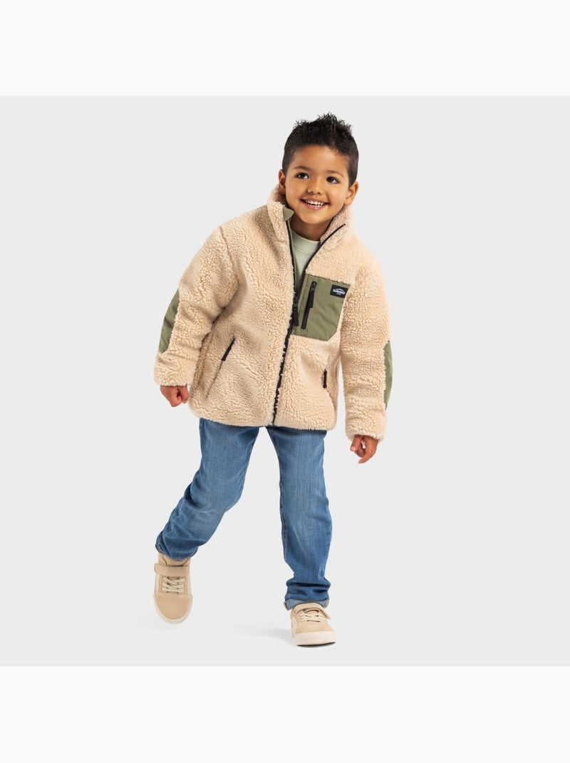 Veste sherpa garçon lifestyle enfants spirit Beige - Kiabi