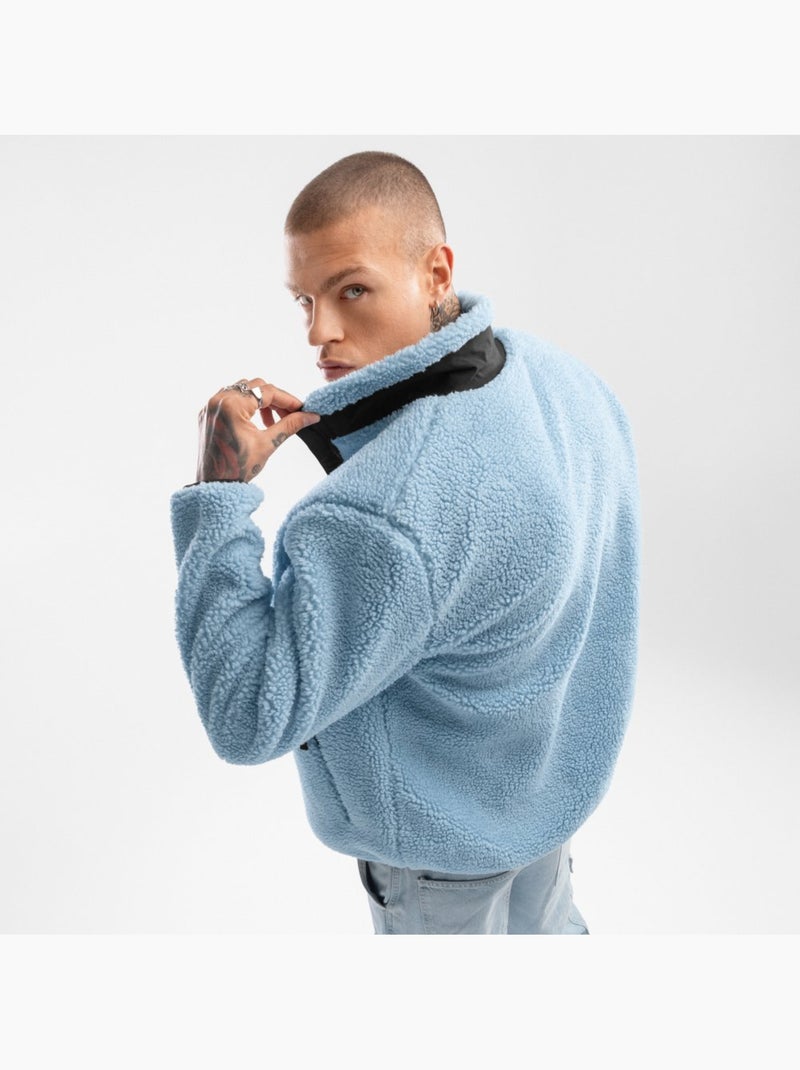 Veste sherpa homme lifestyle homme azure Bleu - Kiabi