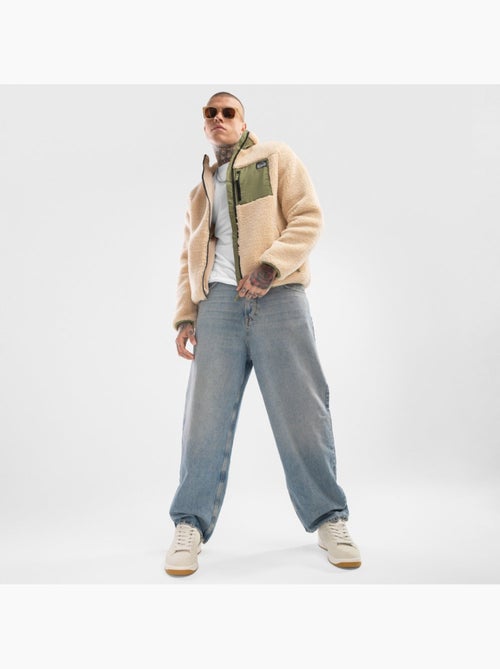 Veste sherpa homme lifestyle homme walnut - Kiabi Veste sherpa homme lifestyle homme walnut - Kiabi