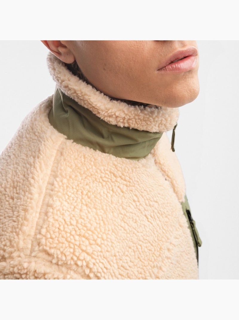 Veste sherpa homme lifestyle homme walnut Beige - Kiabi
