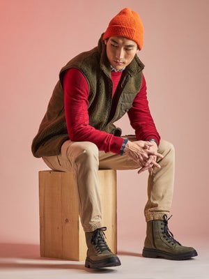 Gilet Polaire Femme Sans Manches - Sherpa Doux, Boutonnière Et Poches - Parfait Automne/Printemps