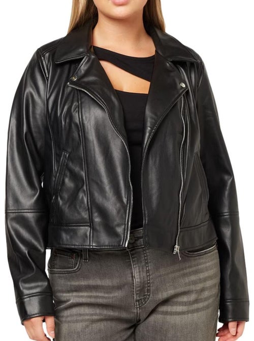 Veste Simili Cuir Femme Vero Moda Curve - Kiabi Veste Simili Cuir Femme Vero Moda Curve - Kiabi