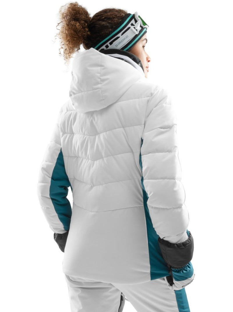 Veste ski femme sports d'hiver femme w7-w anniviers Blanc - Kiabi
