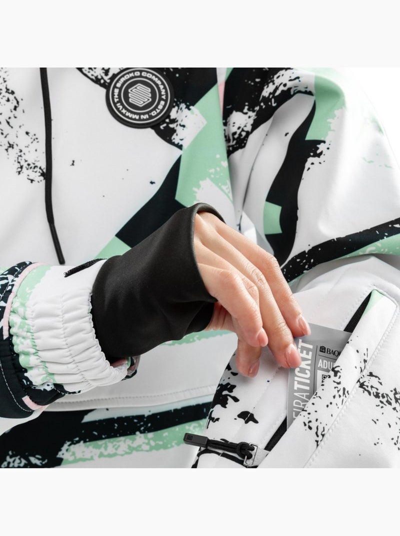 Veste snowboard femme sports d'hiver femme w1-w delirium Blanc - Kiabi