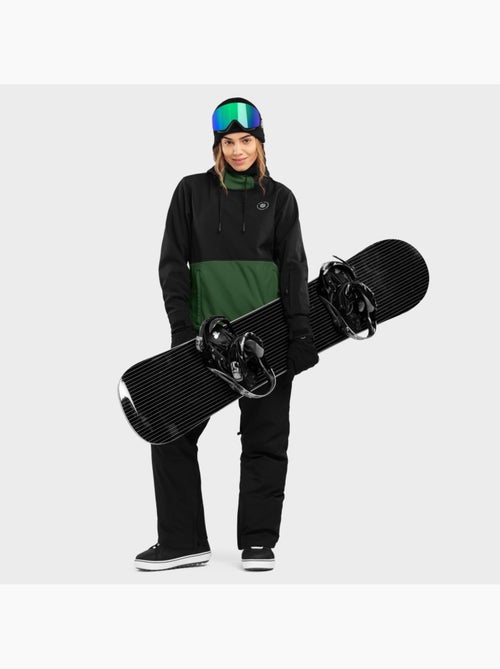 Veste snowboard femme sports d'hiver femme w1-w evergreen - Kiabi