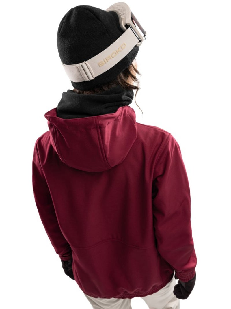 Veste snowboard femme sports d'hiver femme w1-w groenland Rouge brique - Kiabi