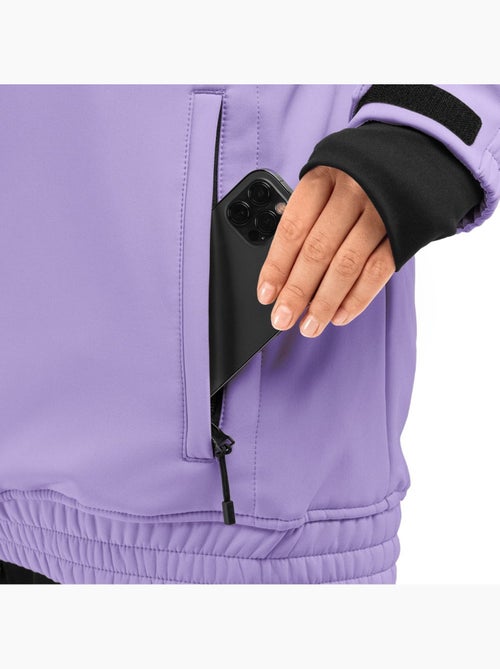 Veste snowboard femme sports d'hiver femme w1-w snowy - Kiabi