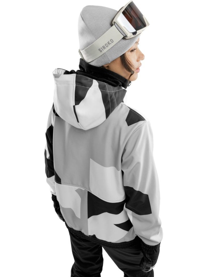 Veste snowboard femme sports d'hiver femme w1-w tibet Blanc Gris - Kiabi