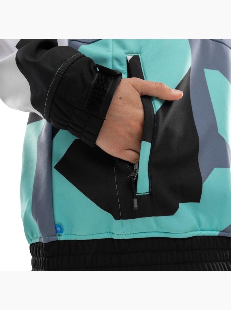 Veste snowboard femme sports d'hiver femme w1-w ushuaia Turquoise - Kiabi