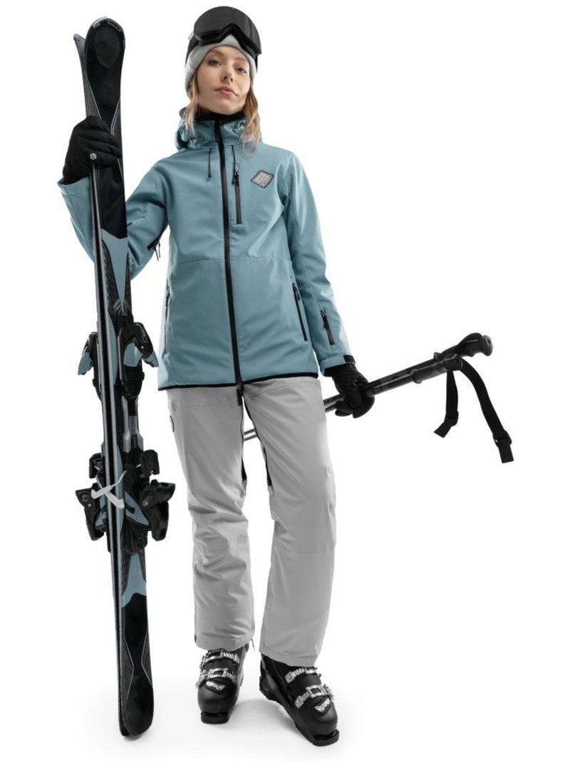 Veste snowboard femme sports d'hiver femme w2-w beluga Bleu canard - Kiabi