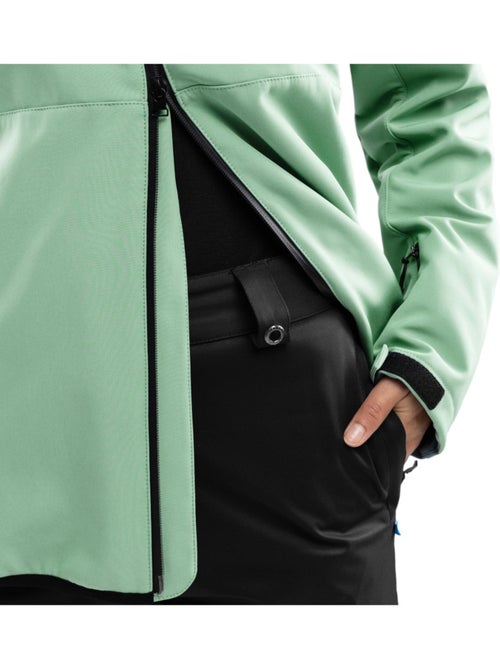 Veste snowboard femme sports d'hiver femme w2-w emerald - Kiabi