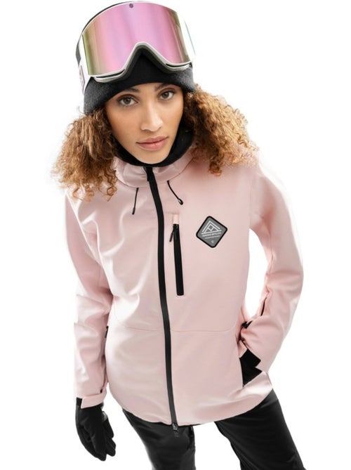 Veste snowboard femme sports d'hiver femme w2-w pastel - Kiabi