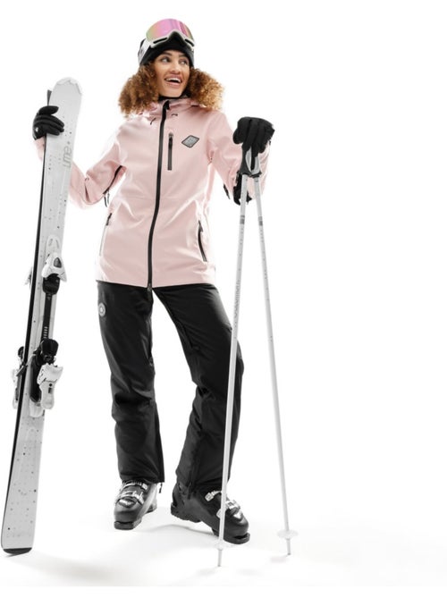 Veste snowboard femme sports d'hiver femme w2-w pastel - Kiabi