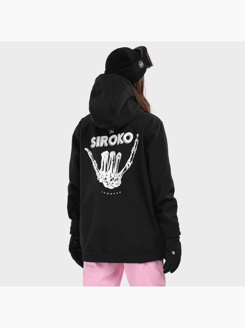 Veste snowboard femme sports d'hiver femme w3-w north ice Noir - Kiabi