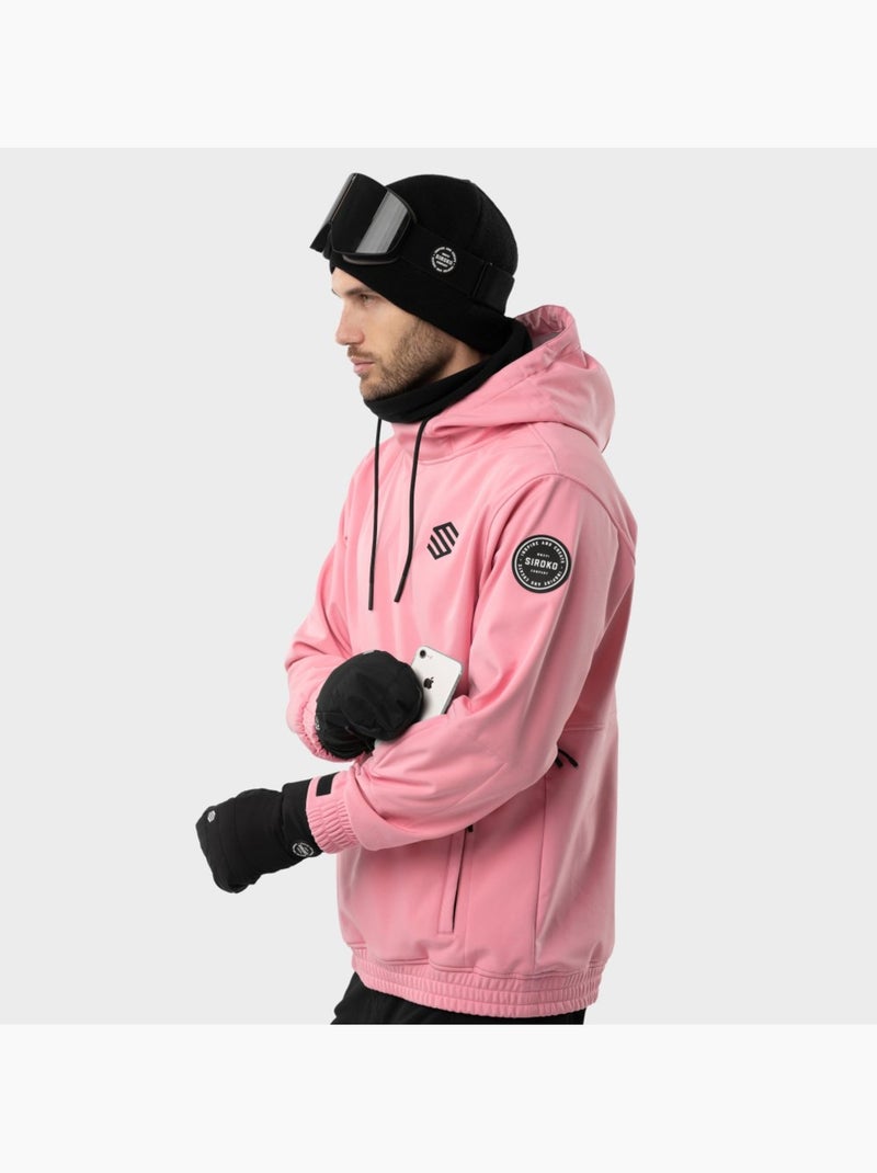 Veste snowboard homme sports d'hiver homme w1 dolomites Rose - Kiabi