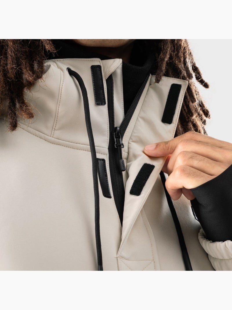 Veste snowboard homme sports d'hiver homme w3 haboob Beige - Kiabi
