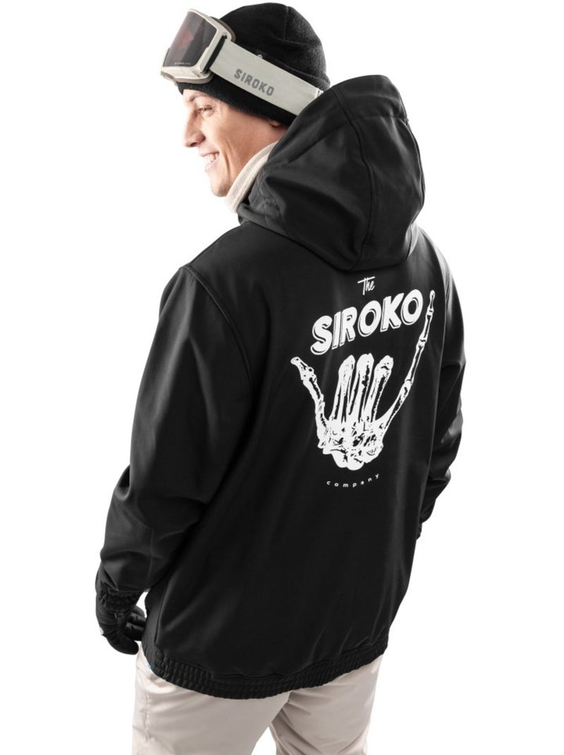 Veste snowboard homme sports d'hiver homme w3 north ice Noir - Kiabi