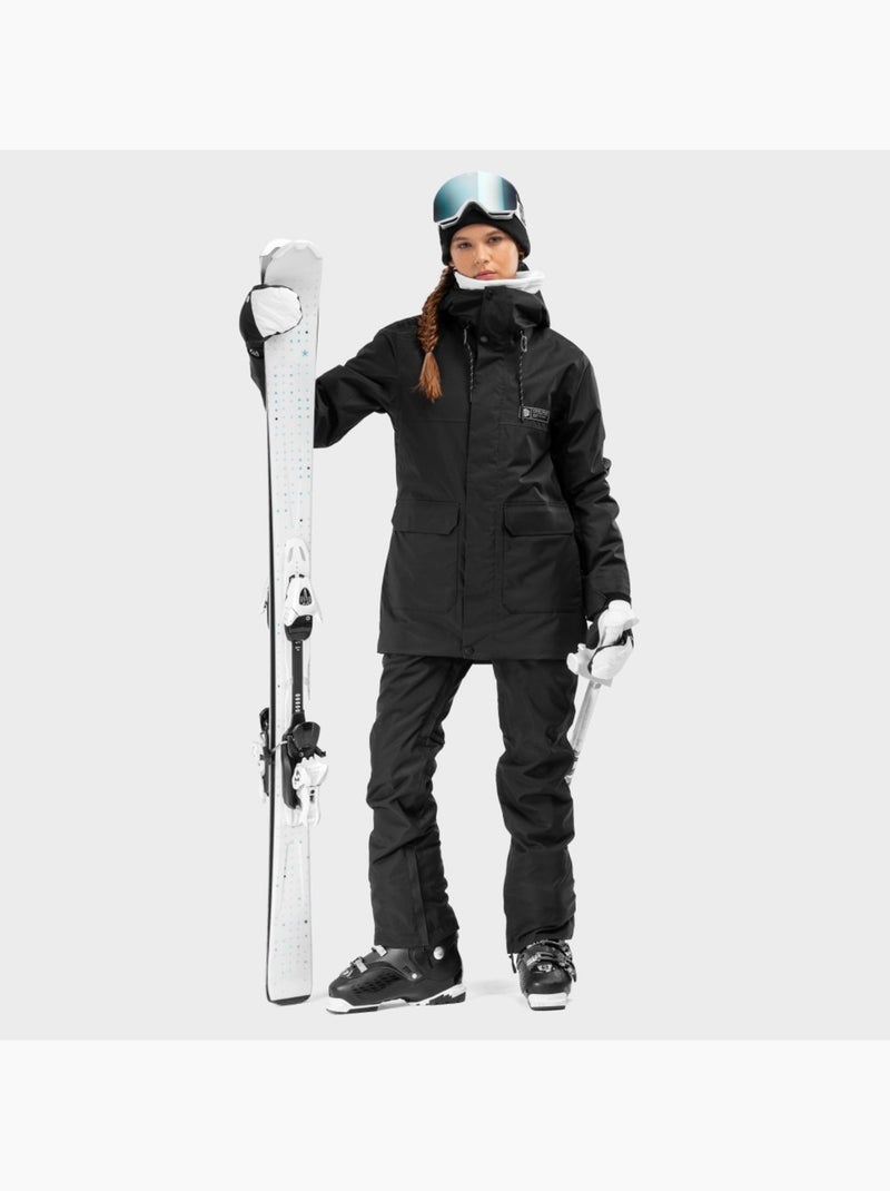 Veste snowboard premium femme sports d'hiver femme srx gstaad Noir - Kiabi
