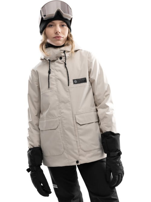 Veste snowboard premium femme sports d'hiver femme srx saslong - Kiabi