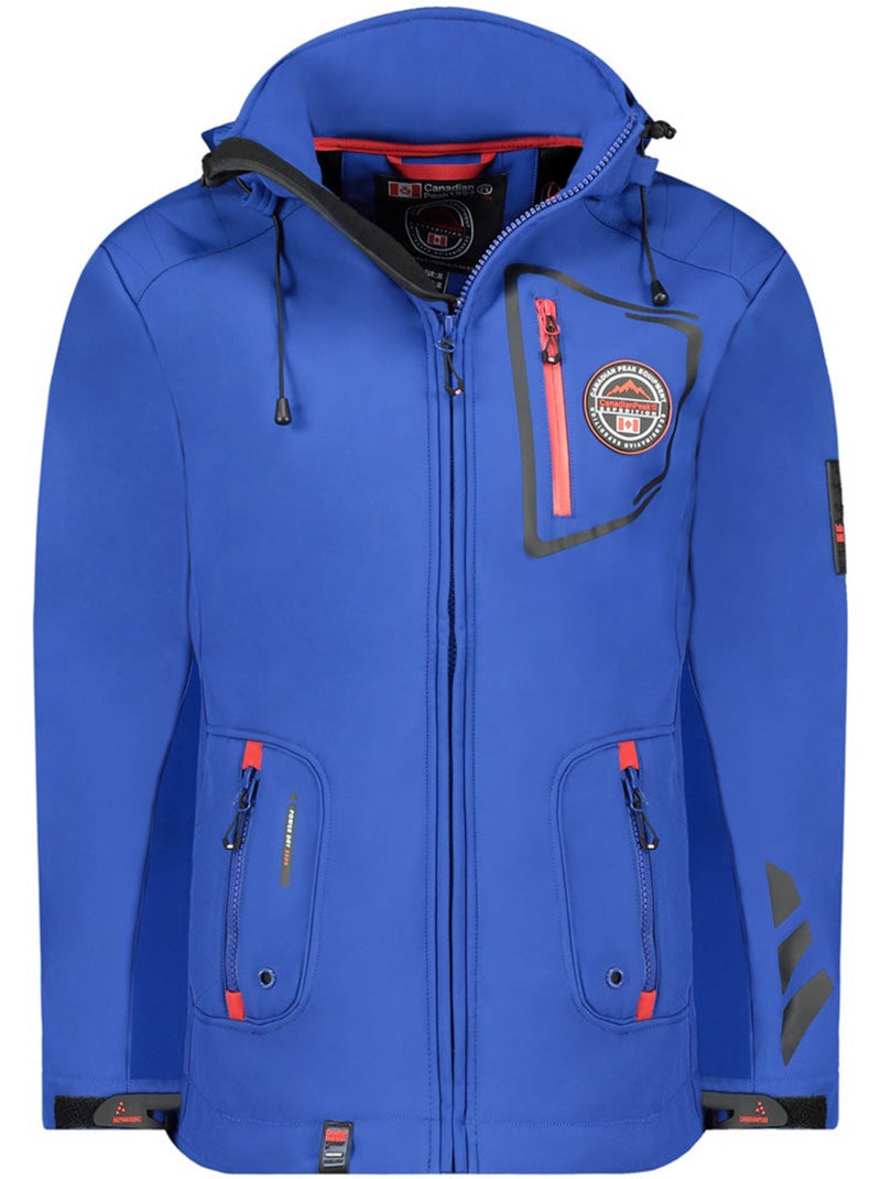 Veste softshell à capuche ajustable tacibeak – canadian peak Bleu - Kiabi