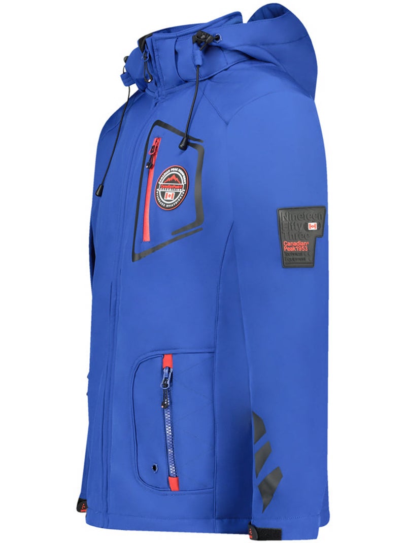 Veste softshell à capuche ajustable tacibeak – canadian peak Bleu - Kiabi