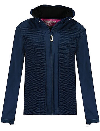 Veste softshell à capuche doublée polaire turna – canadian peak