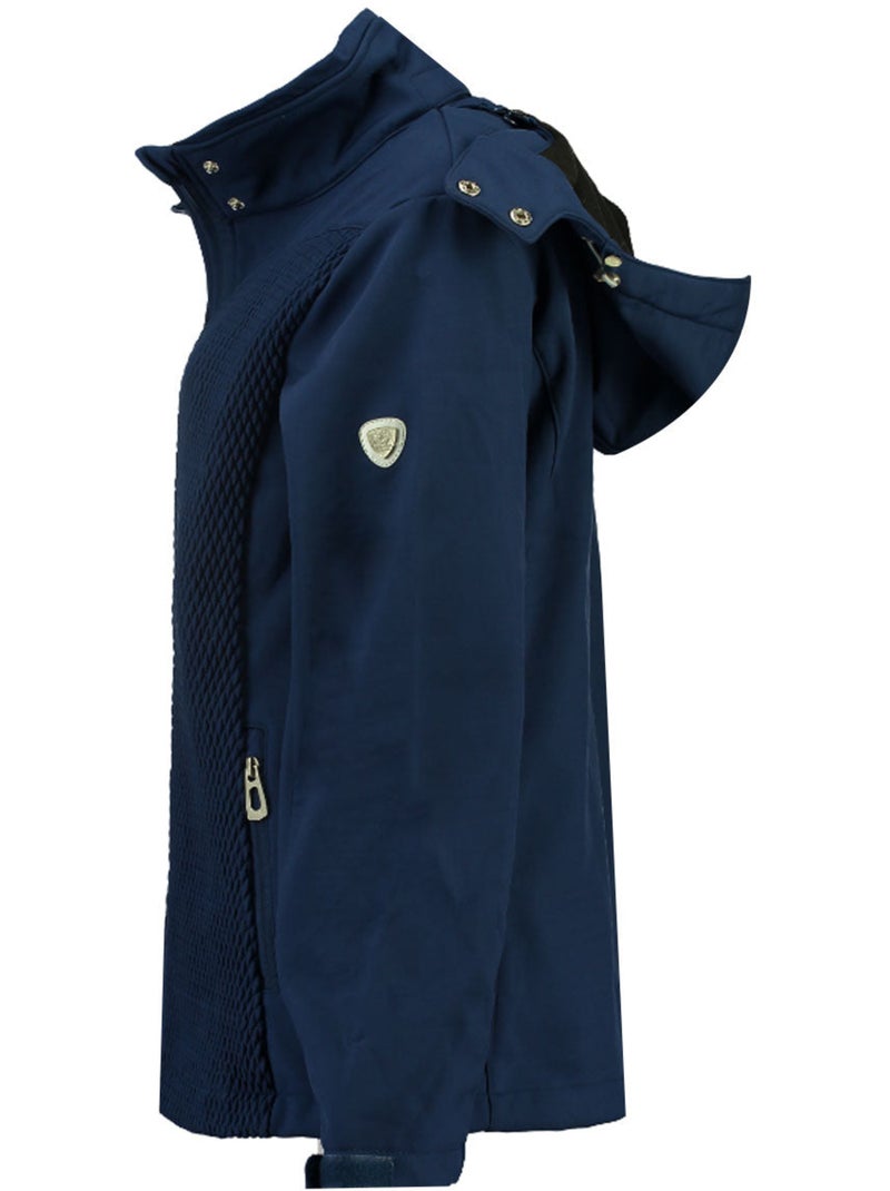 Veste softshell à capuche doublée polaire turna – canadian peak Bleu marine - Kiabi