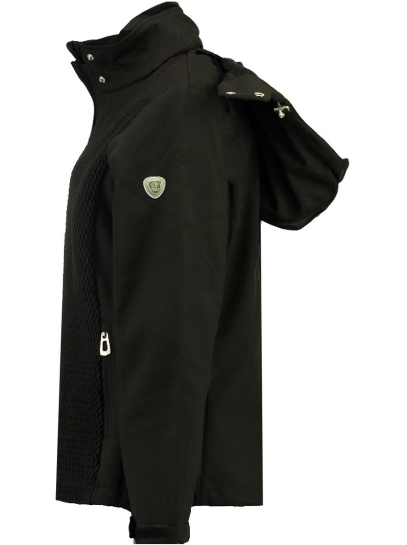 Veste softshell à capuche doublée polaire turna – canadian peak Noir - Kiabi