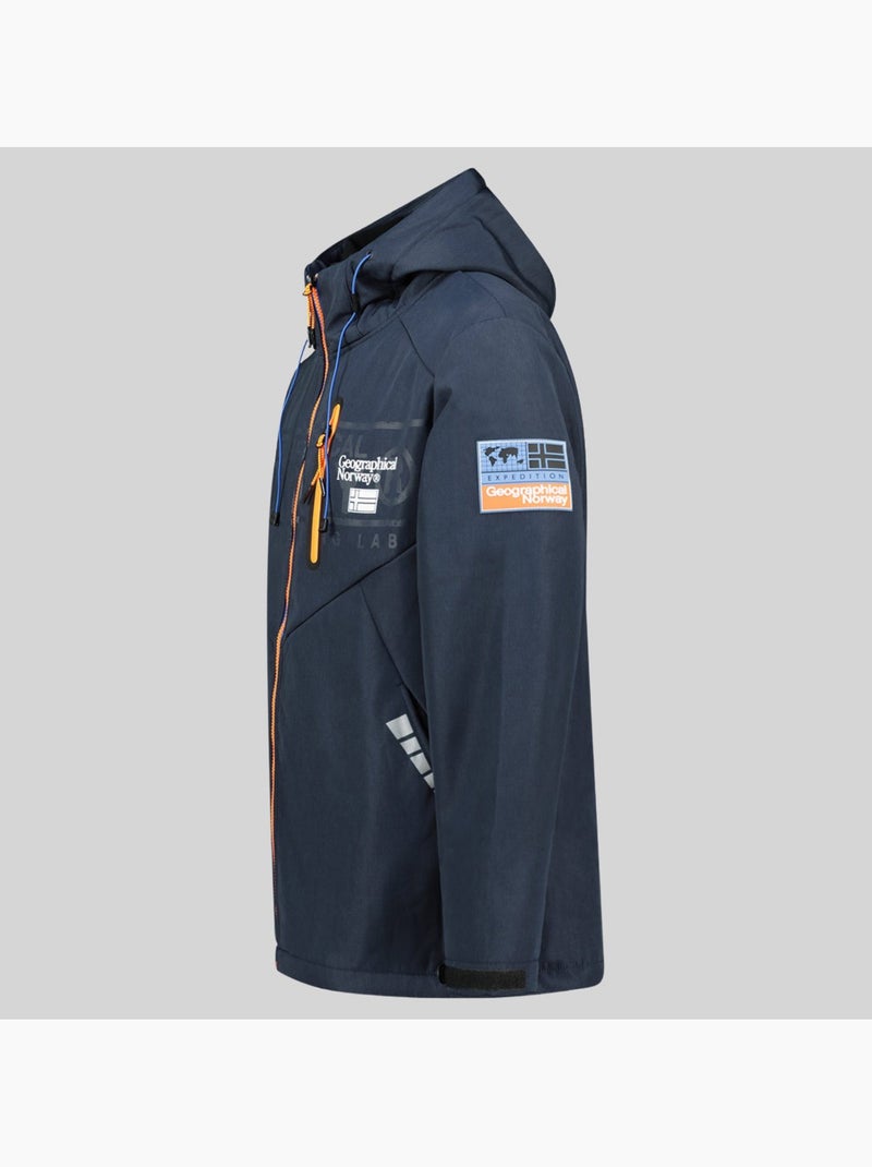 Veste softshell à capuche raoul – geographical norway Noir - Kiabi