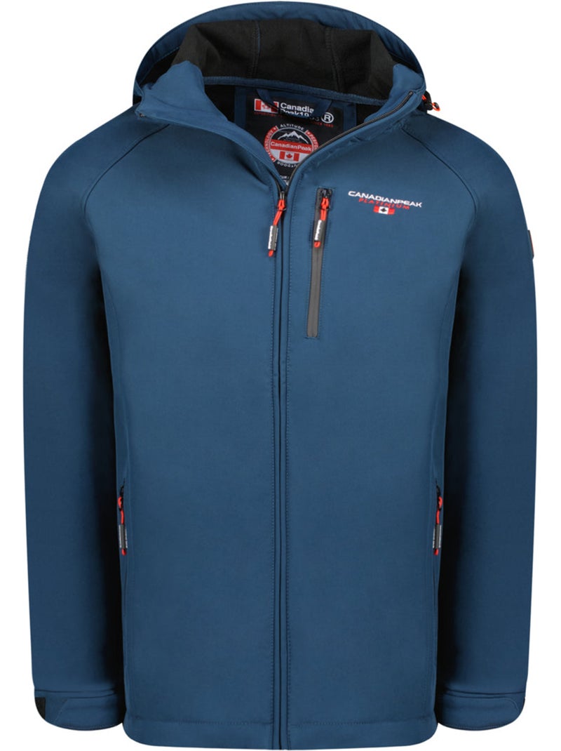 Veste softshell à capuche réglable takiteak – canadian peak Bleu marine - Kiabi