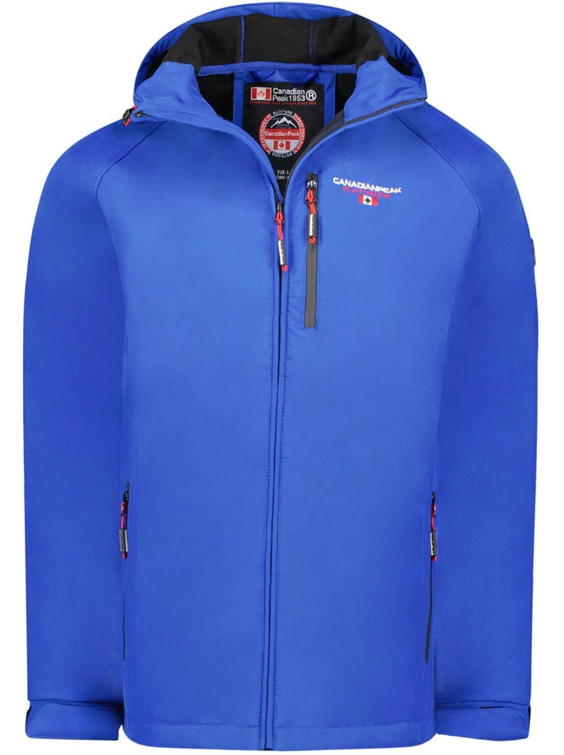 Veste softshell à capuche réglable takiteak – canadian peak Bleu roi - Kiabi