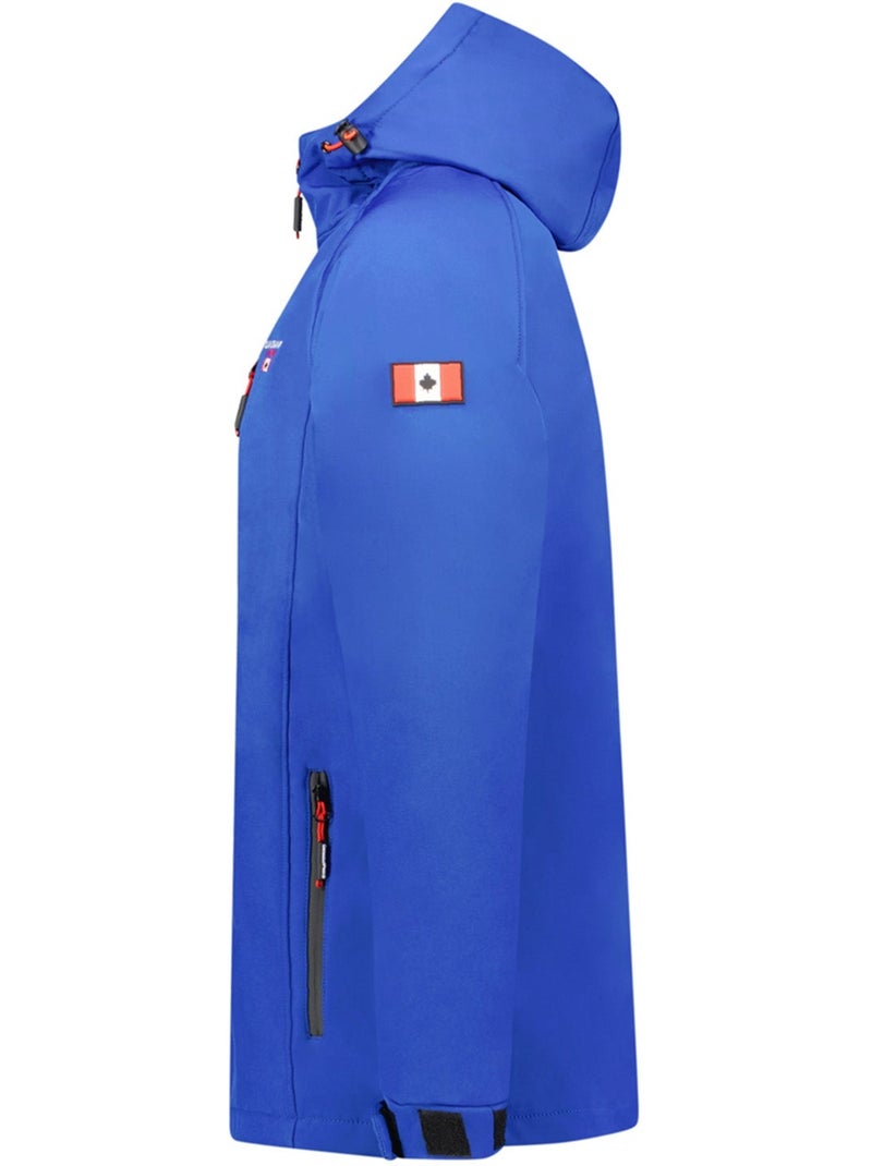 Veste softshell à capuche réglable takiteak – canadian peak Bleu roi - Kiabi
