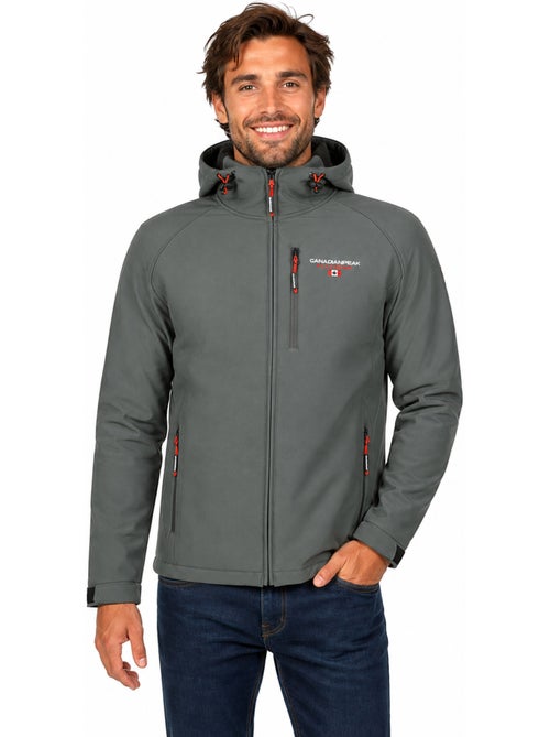 Veste softshell à capuche réglable takiteak – canadian peak - Kiabi Veste softshell à capuche réglable takiteak – canadian peak - Kiabi