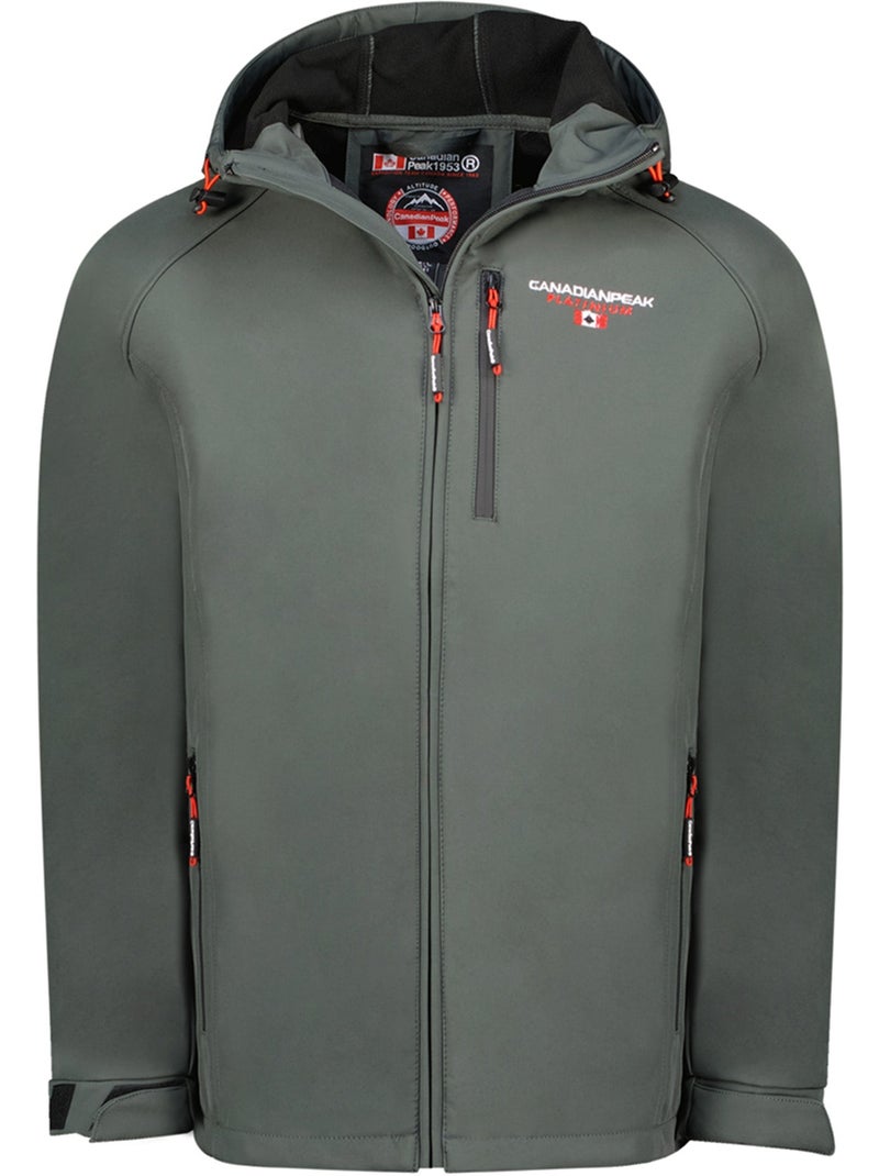 Veste softshell à capuche réglable takiteak – canadian peak Gris - Kiabi