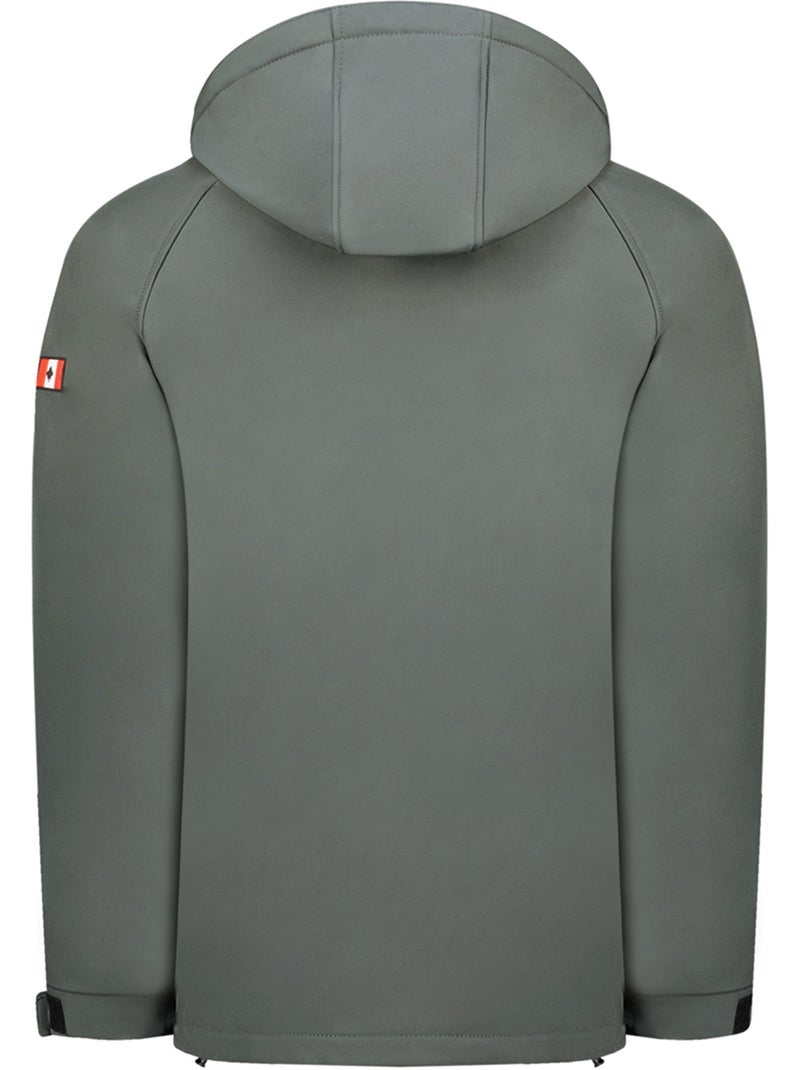 Veste softshell à capuche réglable takiteak – canadian peak Gris - Kiabi
