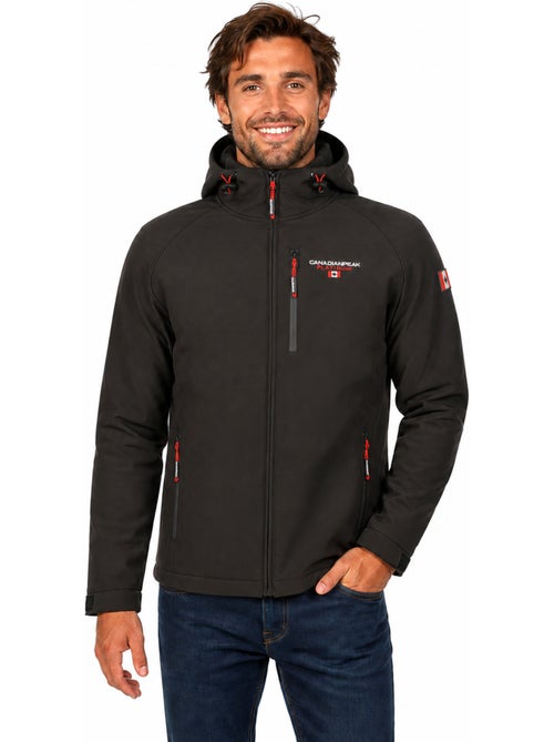 Veste softshell à capuche réglable takiteak – canadian peak - Kiabi Veste softshell à capuche réglable takiteak – canadian peak - Kiabi