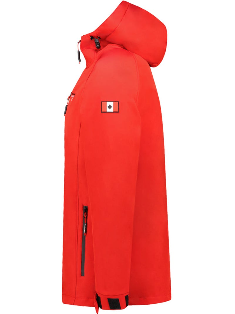 Veste softshell à capuche réglable takiteak – canadian peak Rouge - Kiabi