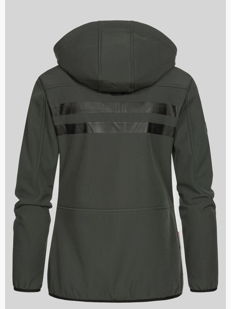 Veste softshell à capuche reine – geographical norway Gris Orange - Kiabi