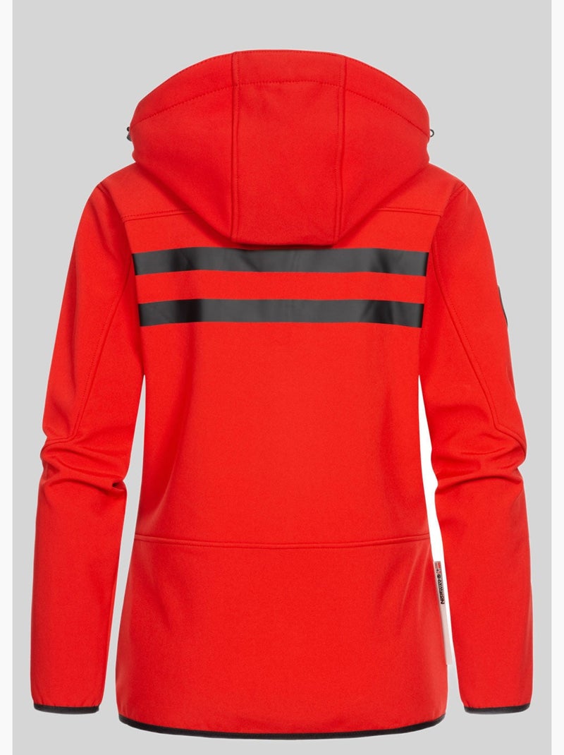 Veste softshell à capuche reine – geographical norway Noir Rouge - Kiabi
