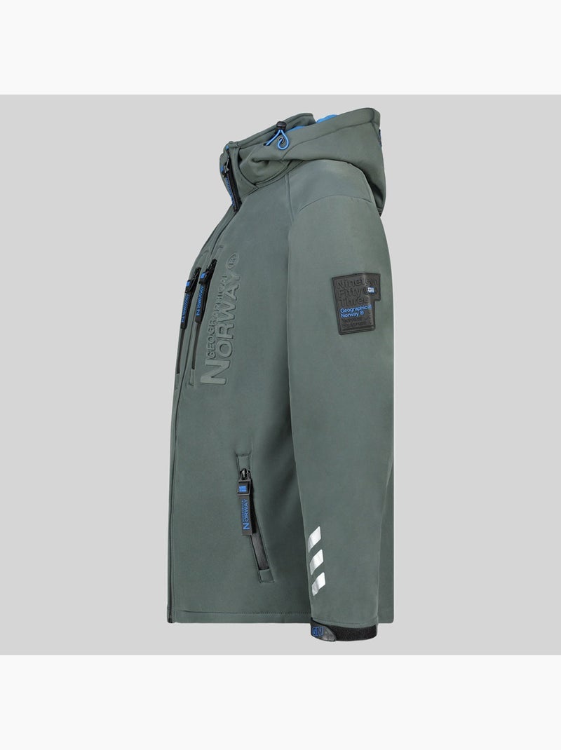 Veste softshell à capuche richywood – geographical norway Gris foncé - Kiabi