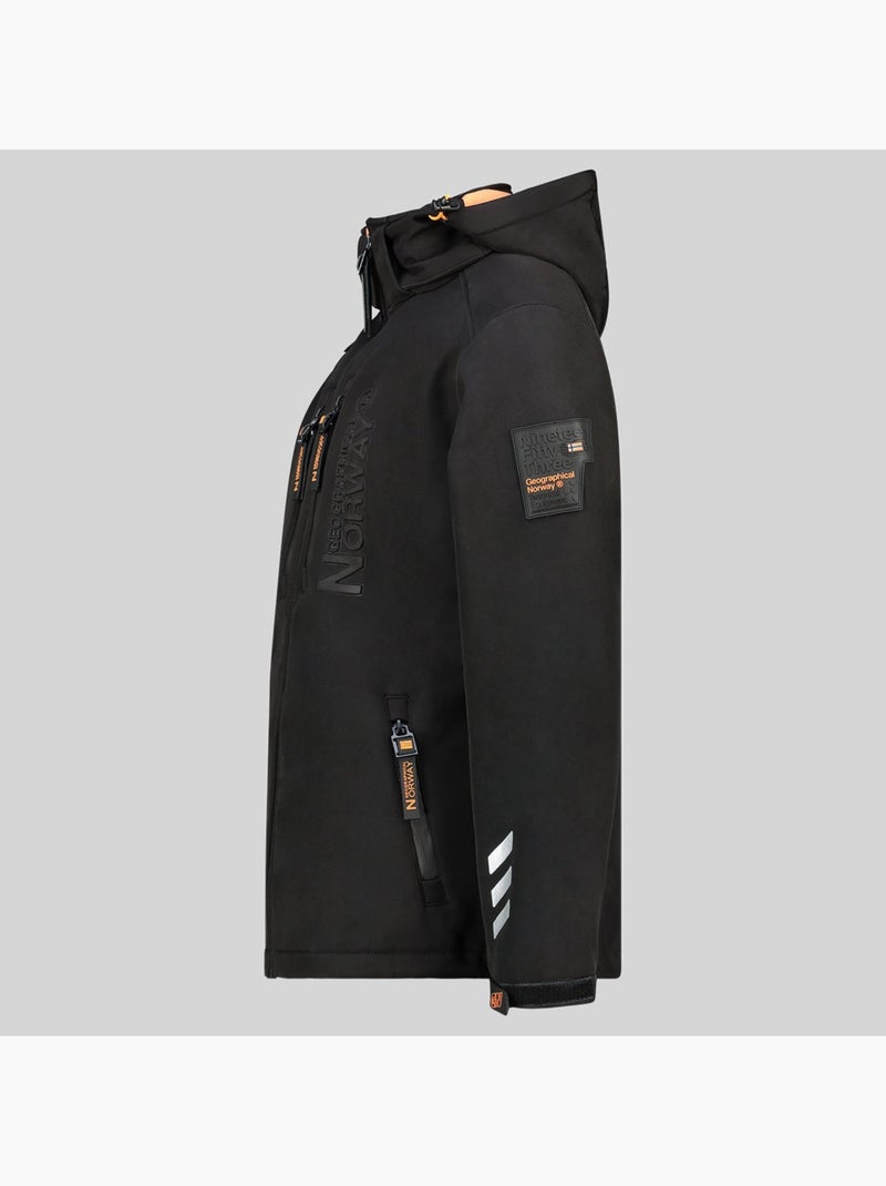 Veste softshell à capuche richywood – geographical norway Noir - Kiabi