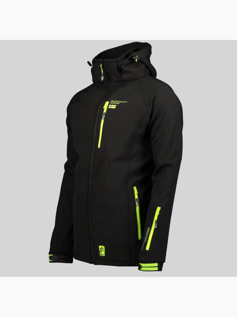 Veste softshell à capuche ritchone – geographical norway Noir - Kiabi